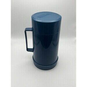 Vintage Thermos Teal Insulated 16oz Travel Food Jar Canada USA - Used